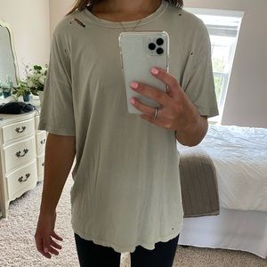 American eagle distressed top